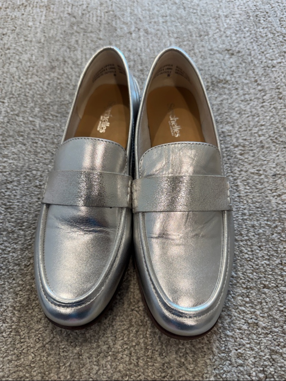 Seychelles silver loafer